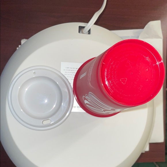 Starbucks Red and White Swirl Tumbler - Picture 4 of 5